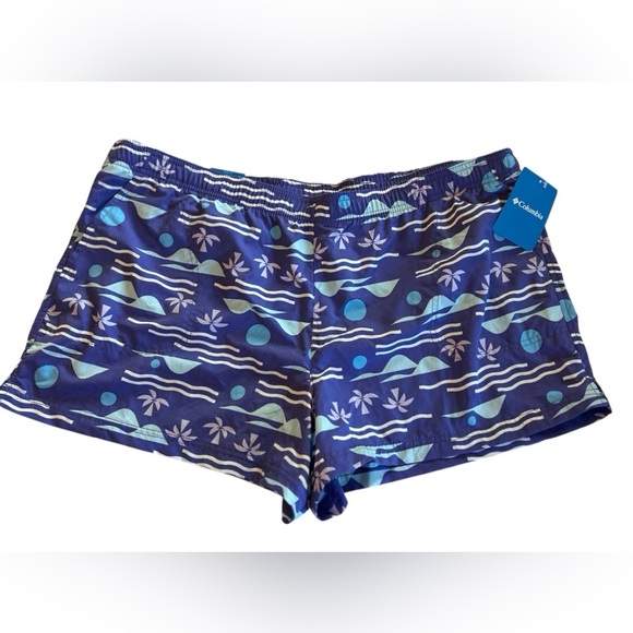 Columbia Womens Sandy River II Print  Outdoor Hiking Shorts Purple Lotus Sz XXL. - Picture 3 of 12